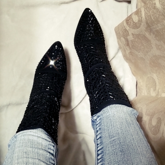 💎Restocked Extremely Diamond embelished booties - Picture 4 of 8